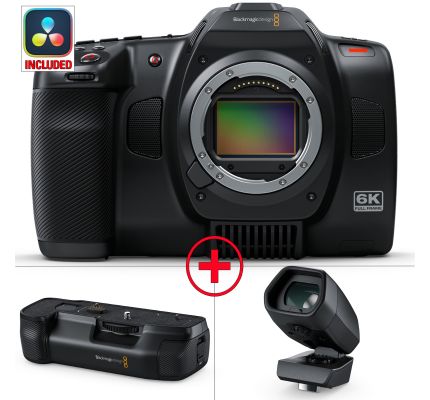 Blackmagic Cinema Camera 6K EVF - Battery Grip Bundle