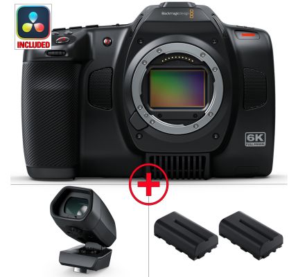 Blackmagic Cinema Camera 6K EVF - Battery Bundle