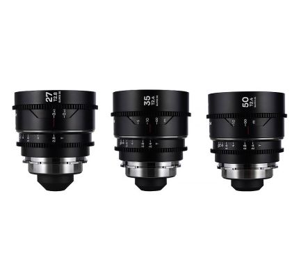 LAOWA Nanomorph Lenses S35 Prime Set of 3 Arri PL