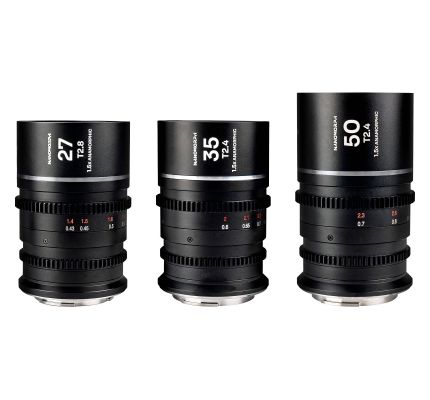 LAOWA Nanomorph lens S35 Prime set of 3 Sony E