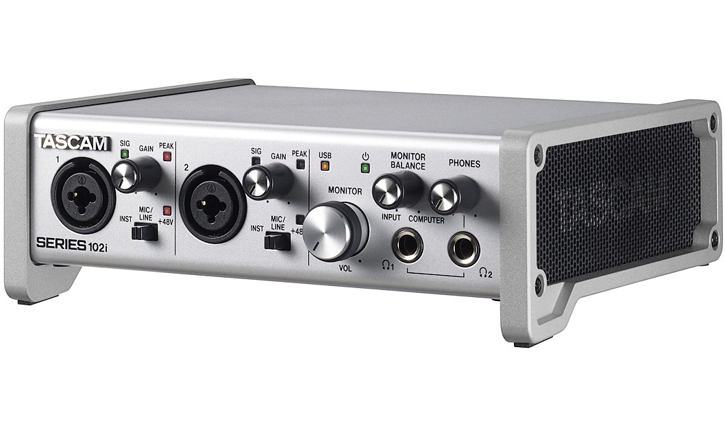 Tascam SERIES 102i USB-Audio-/MIDI-Interface mit DSP-Mixer