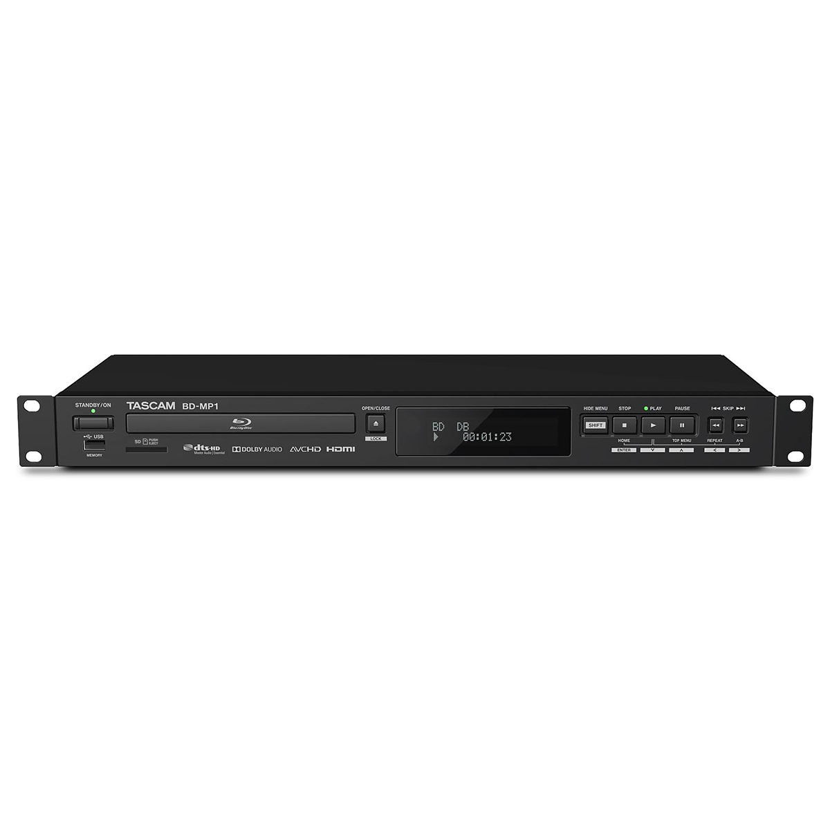 Tascam Professioneller Blu-Ray-Player für Tourneebetrieb und Installation (BD-MP1)