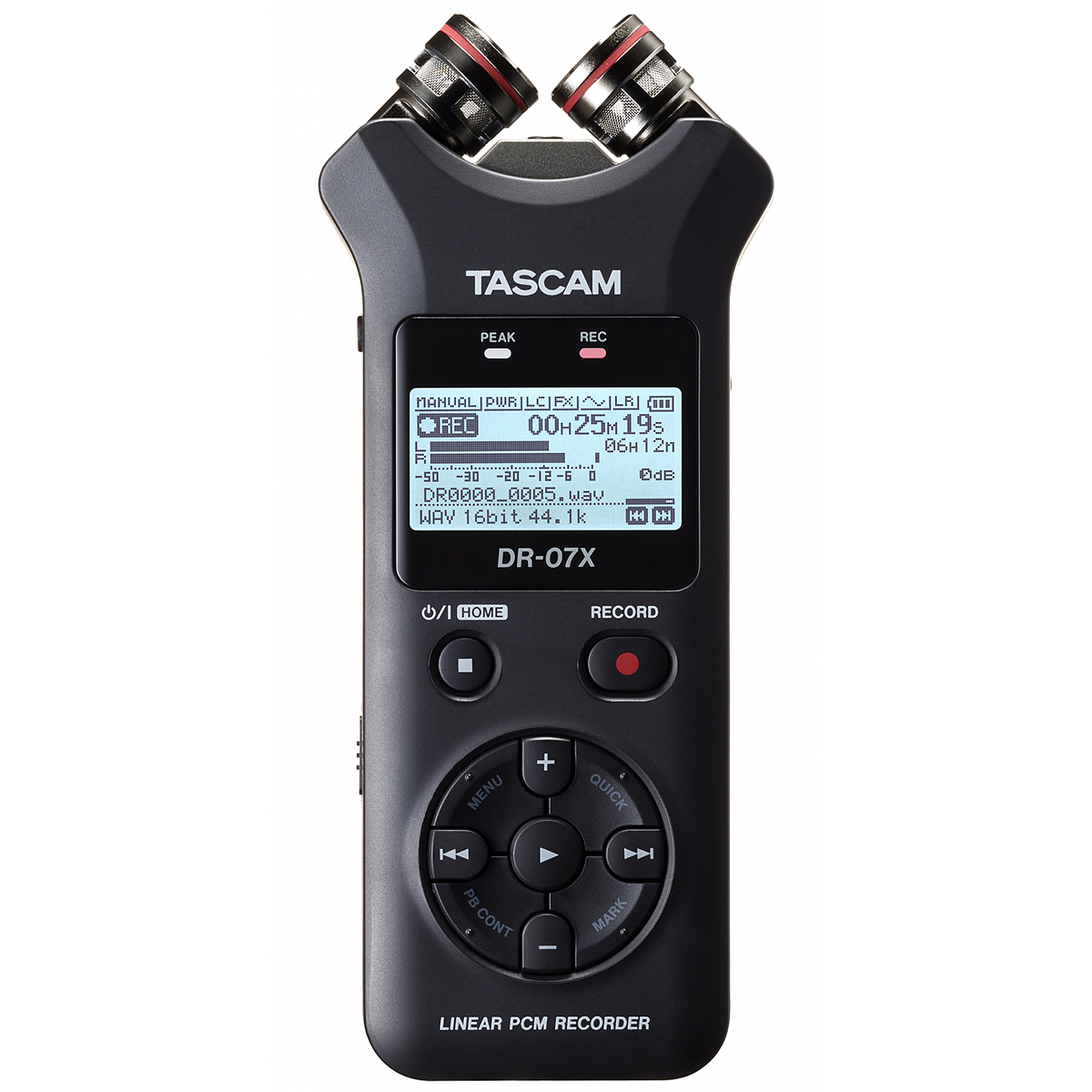 Tascam DR-07X tragbarer Stereo-Audiorecorder